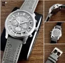 MB_661 Men's Chronograph Grey Genuine Leather Watch Analog Watch - For Men MB_661 Chronograph Genuine Leather Grey