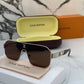 Branded LV 129 silver brown  Sunglasses (With Original Kit)