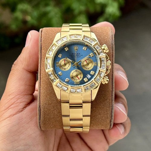 Rlx Oyster Perpetual Daytona Gold Blue Men Watch