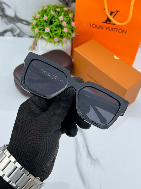 Branded LV Millionaire Sunglasses Full black (With Original Kit)