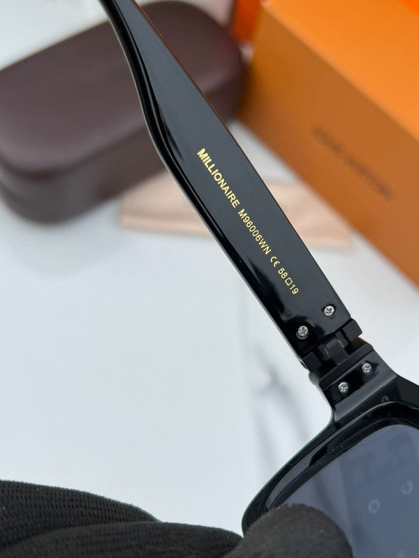 Branded LV Millionaire Sunglasses Full black (With Original Kit)