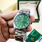 Rlx Arbic Silver Green Men Watch