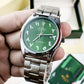 Rlx Arbic Silver Green Men Watch