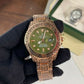 Rlx Vintage RoseGold Green Mens Watch