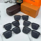 Branded LV Sunglasses 2313 Metal black Silver (With Original Kit)