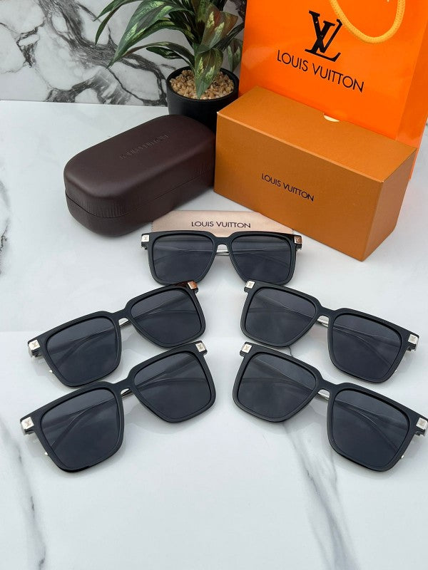 Branded LV Sunglasses 2313 Metal black Silver (With Original Kit)