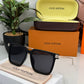 Branded LV Sunglasses 2313 Metal black Silver (With Original Kit)