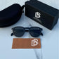 Branded Db Round Full Black Sunglasses  (With Original Kit)