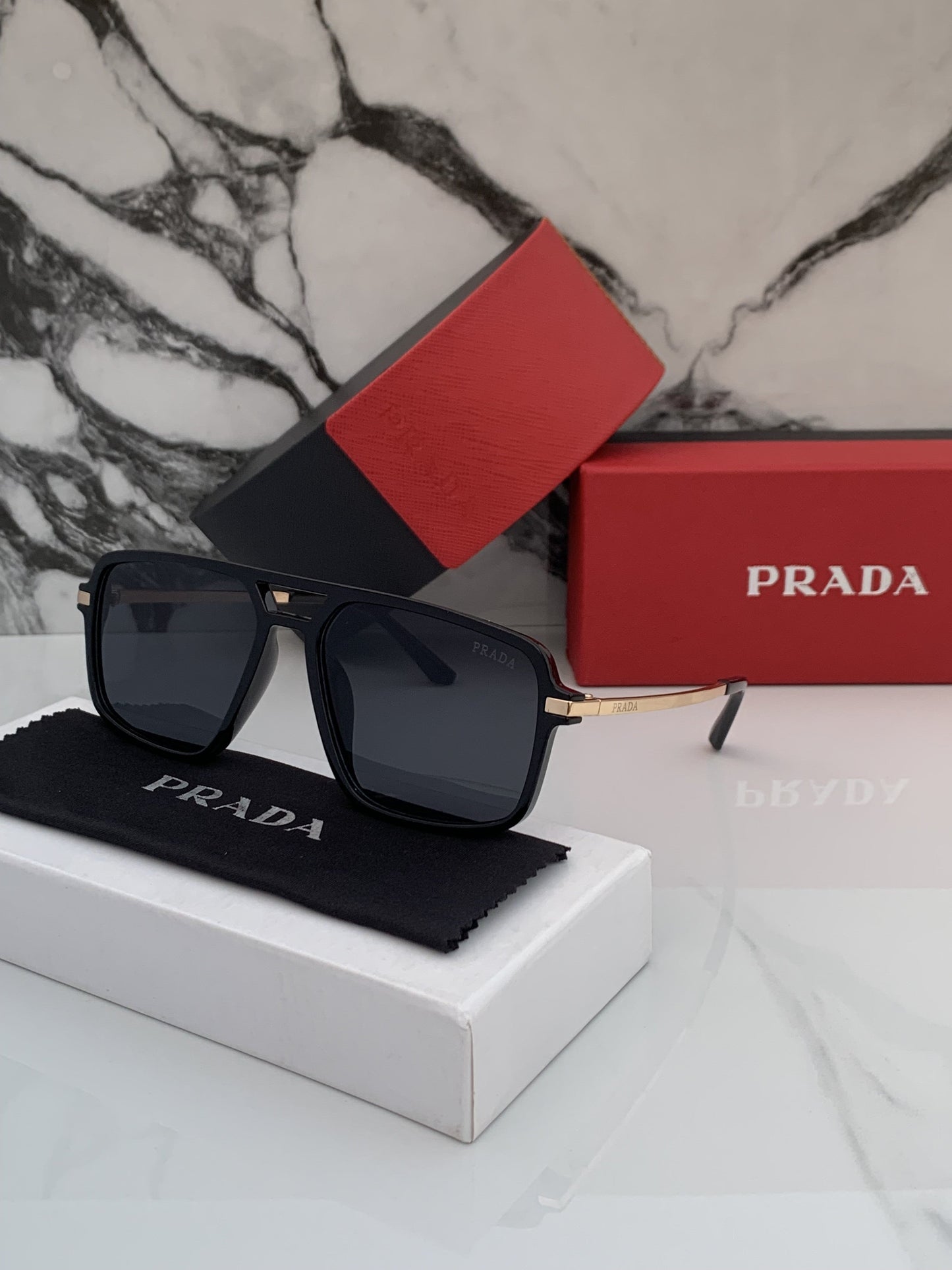 Branded  PDA 70 Black Sunglasses (With Original Kit)