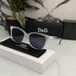 Branded D&G White Black Sunglasses (With Original Kit)