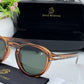 Branded Db Round Brown Green Sunglasses  (With Original Kit)