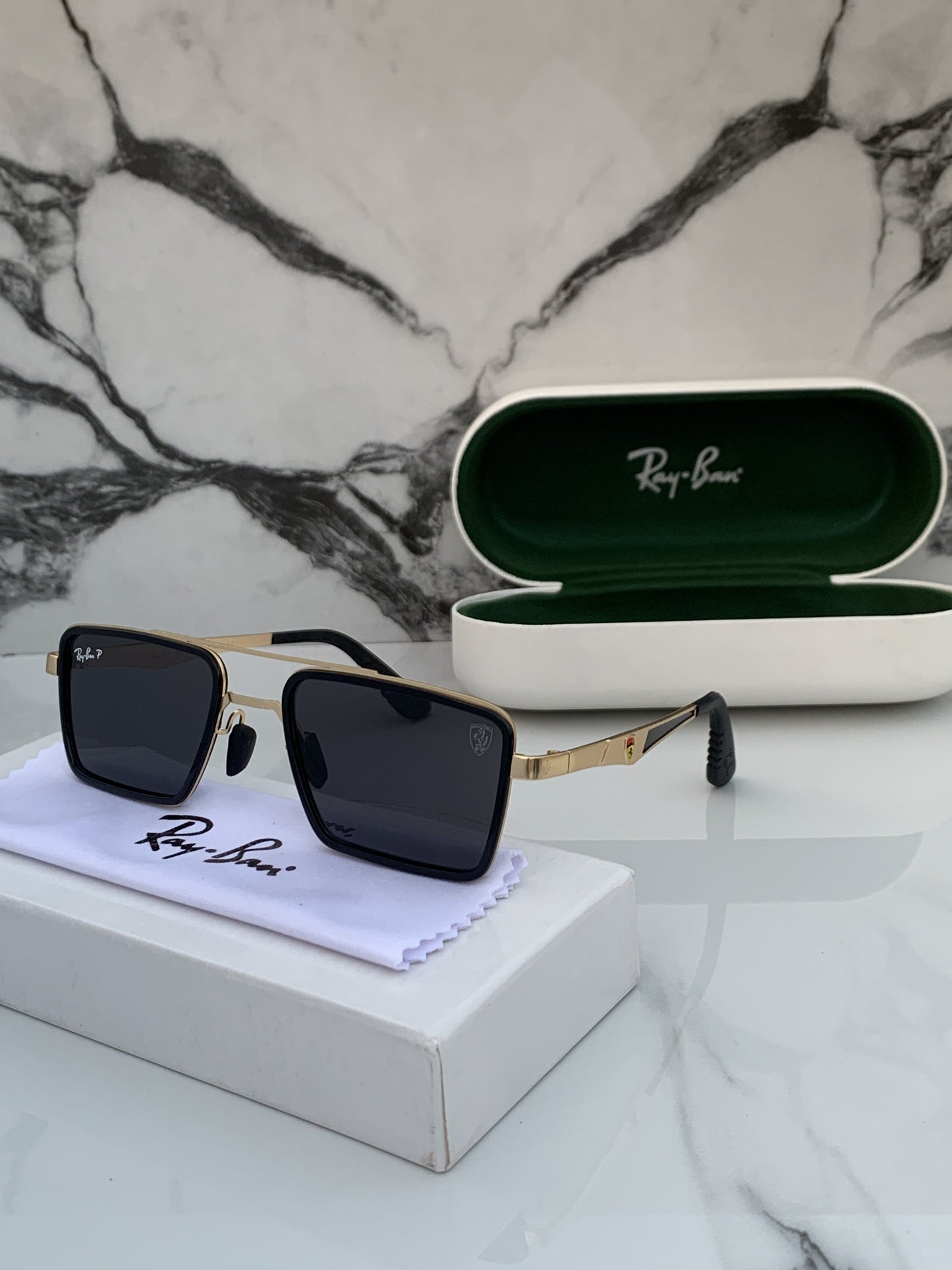 Branded  RB 3601 gold black Sunglasses (With Original Kit)