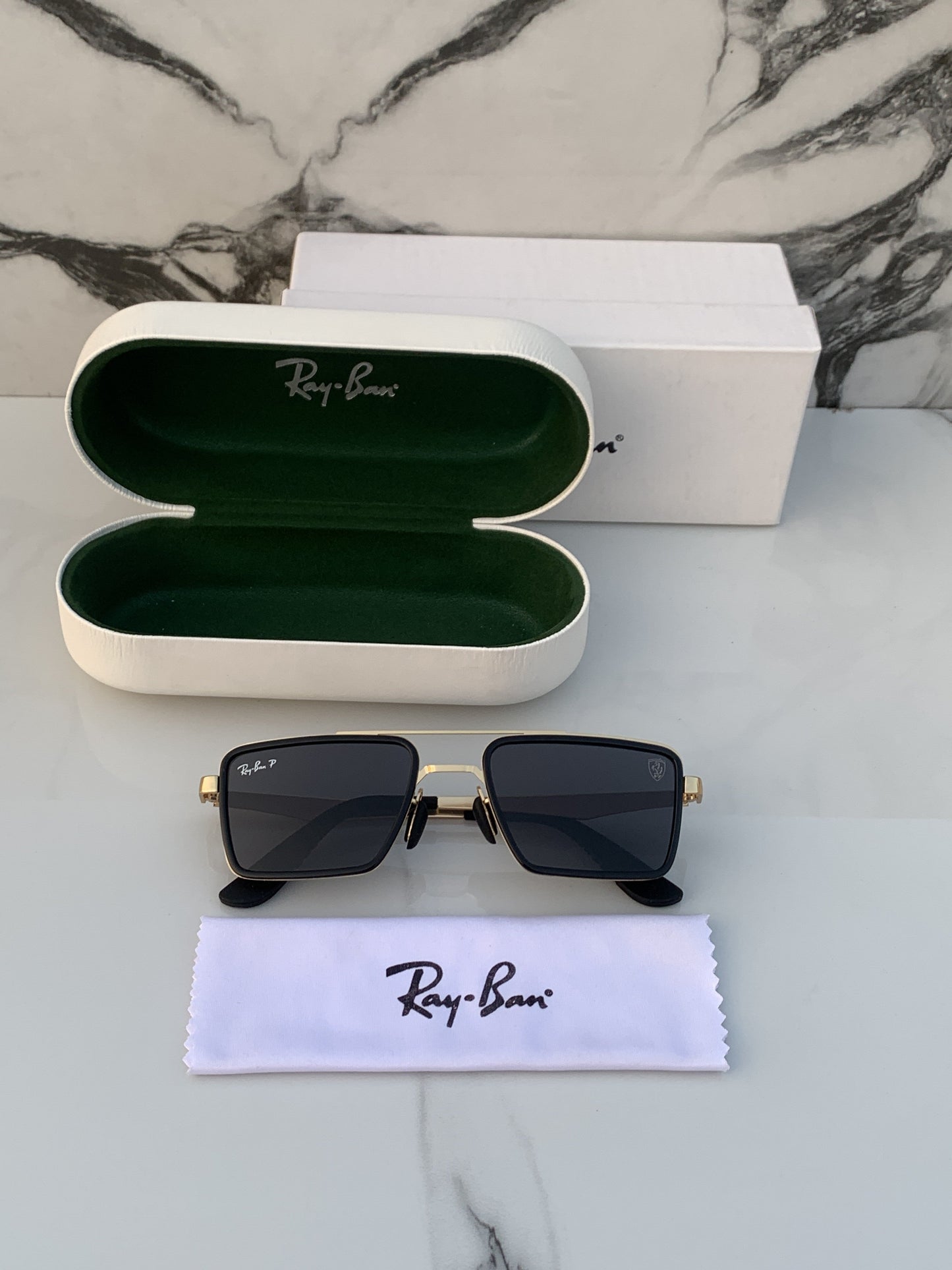 Branded  RB 3601 gold black Sunglasses (With Original Kit)