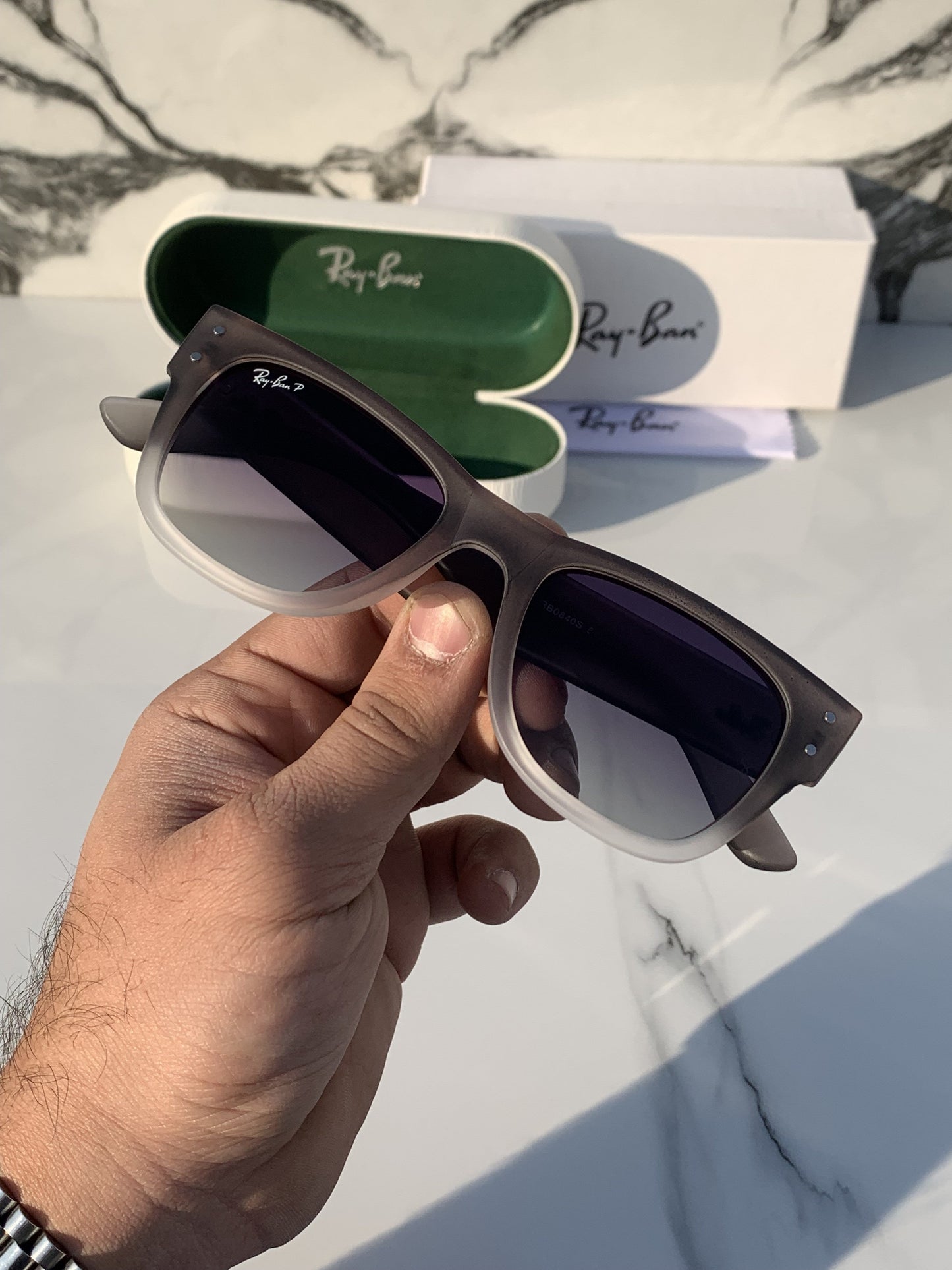 Branded  RB Grey 0840 Sunglasses (With Original Kit)