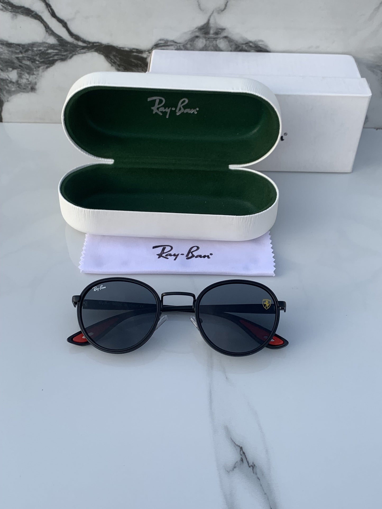 Branded  Rb Full Black Sunglasses(With Box)