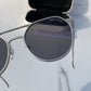 Branded  MJ Silver Grey Sunglasses (With Original Kit)