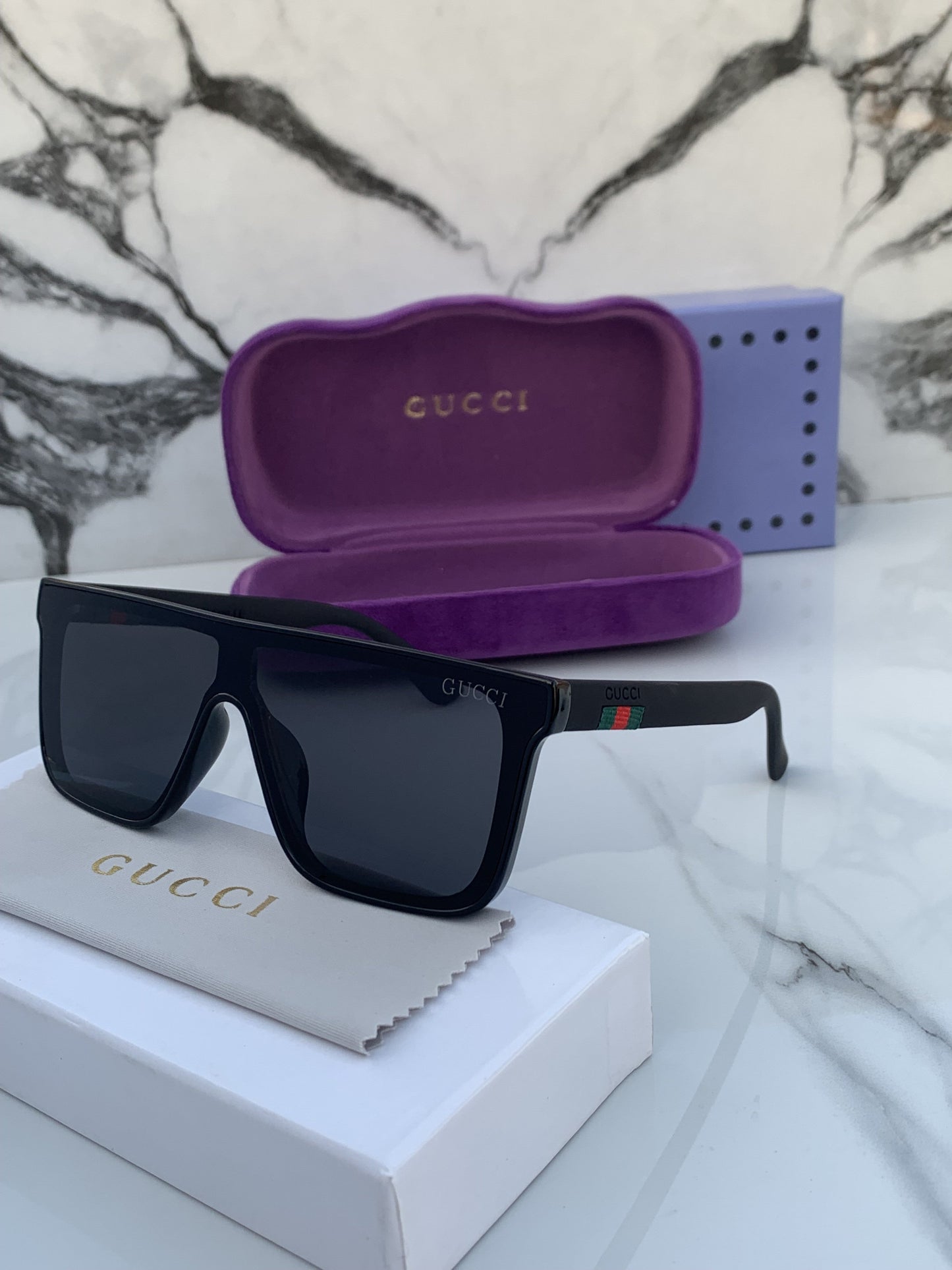 Branded  GCI Full Black Sunglasses (With Original Kit)