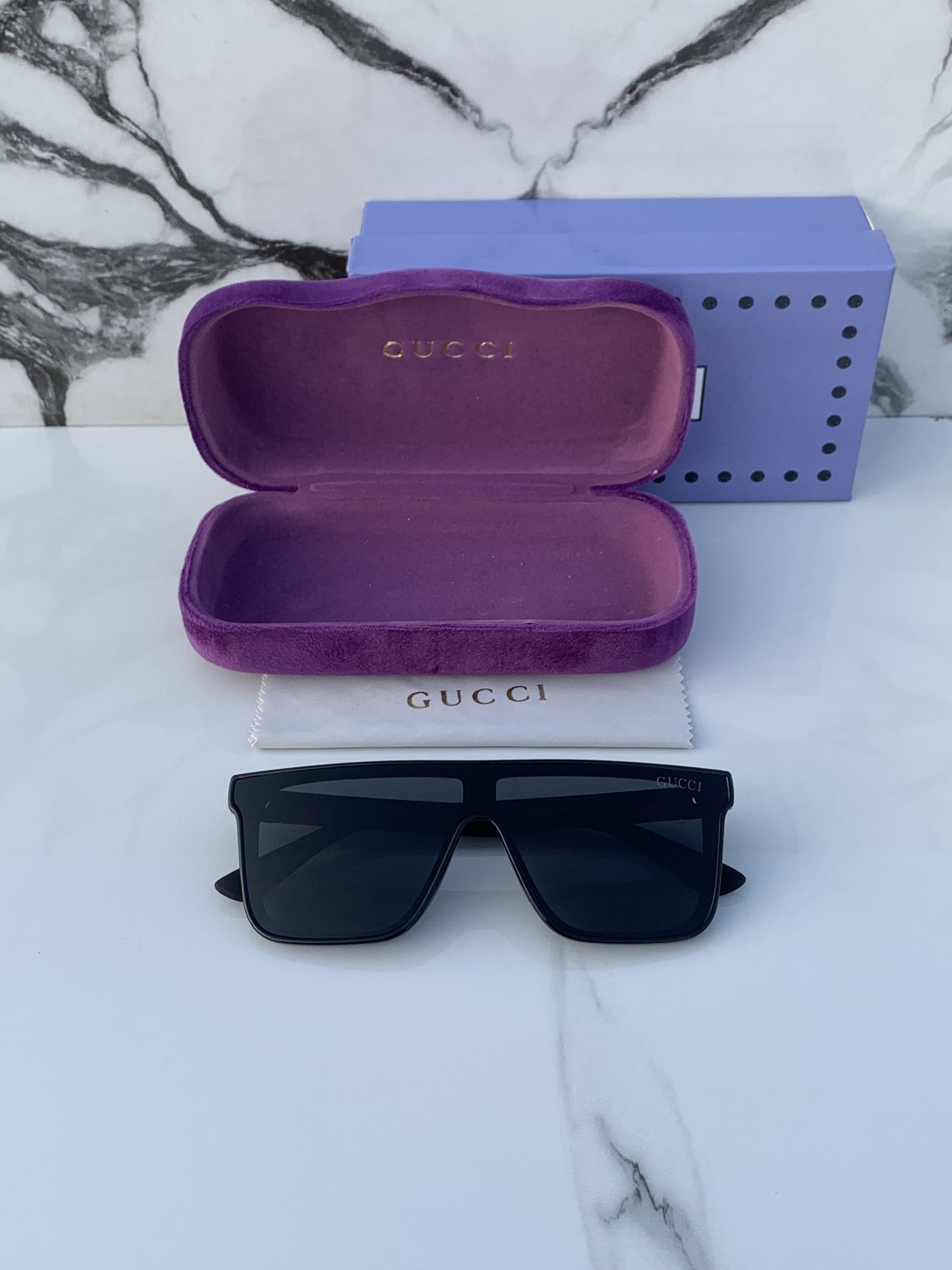 Branded  GCI Full Black Sunglasses (With Original Kit)