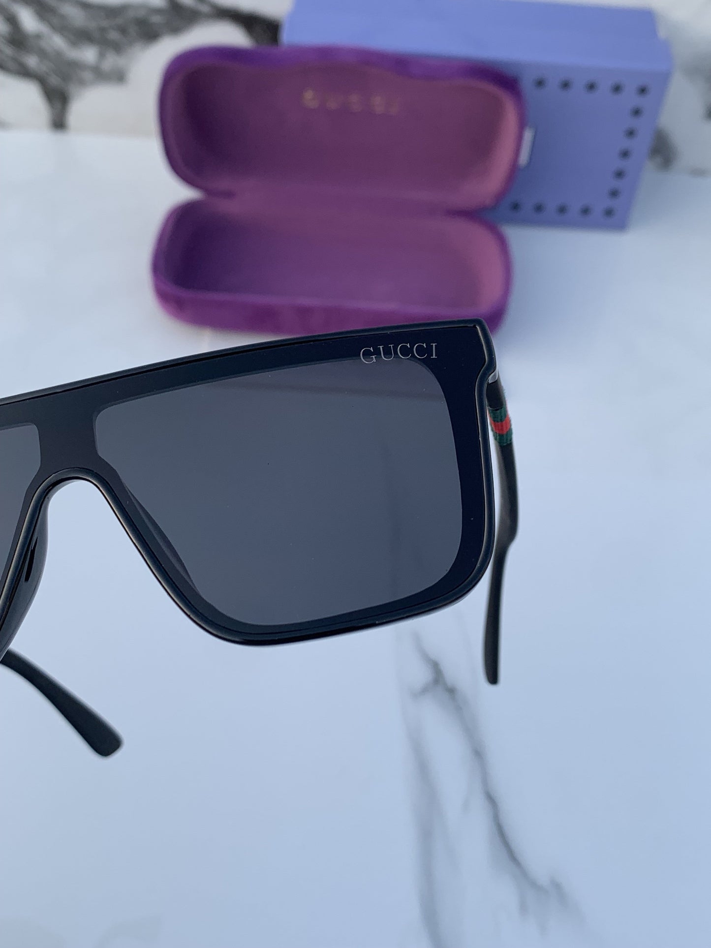 Branded  GCI Full Black Sunglasses (With Original Kit)