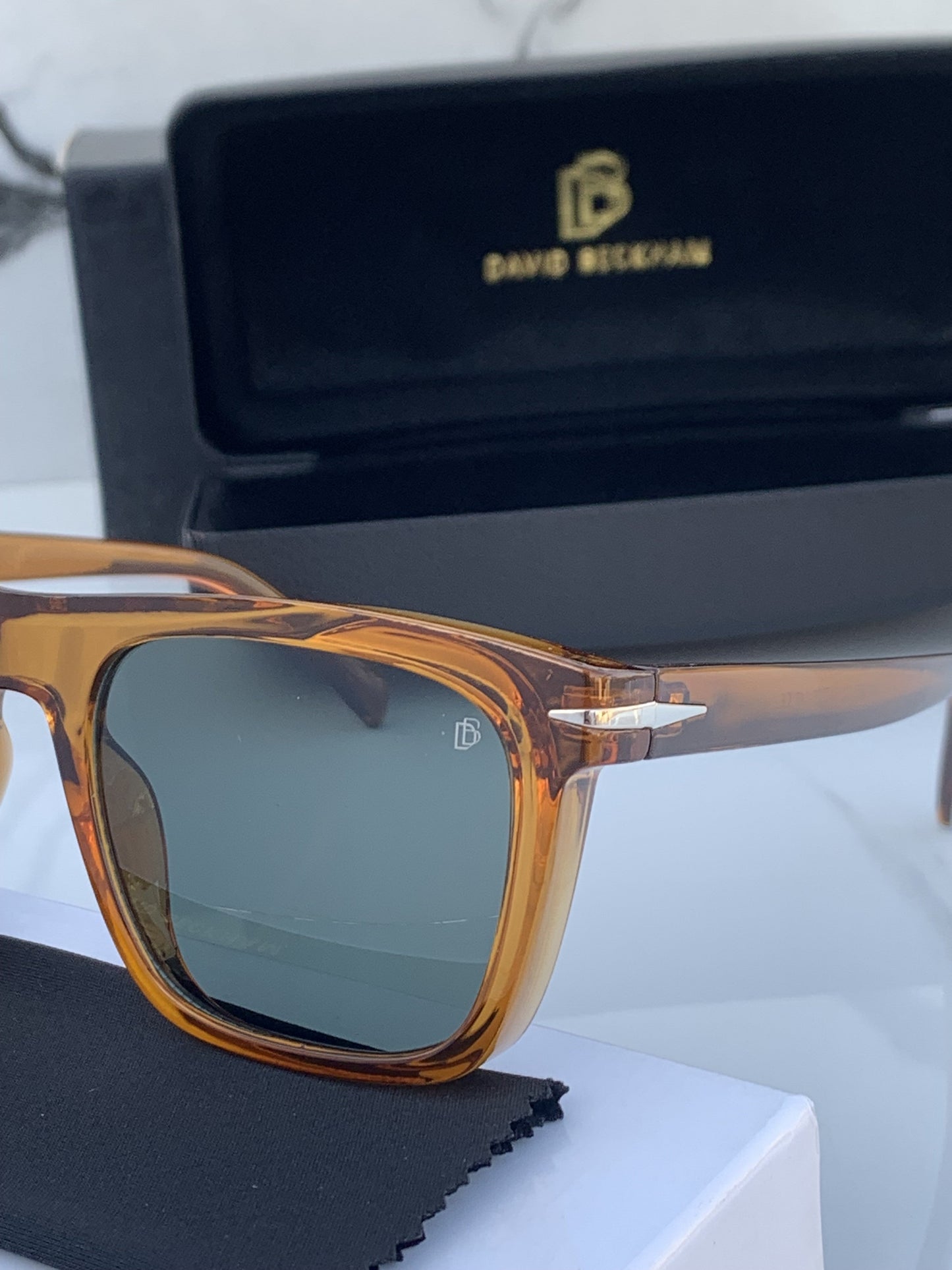 Branded  DB Brown Sunglasses Grey (With Original Kit)