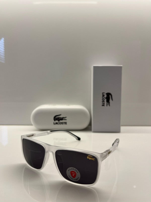 Branded  LCOSTE Sunglasses White Transparent  (With Original Kit)