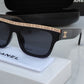 Branded Chnl Prs Full Black Sunglasses (With Original Kit)