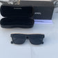 Branded Chnl Prs Full Black Sunglasses (With Original Kit)