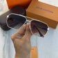 Branded Lv Gold Brown Sunglasses FT (With Original Kit)