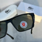 Branded Lcoste Black Green Sunglasses FT (With Original Kit)