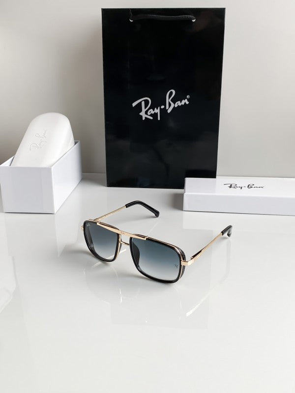 Branded Rb Blue Gold Sunglasses Bt (With Original Kit)