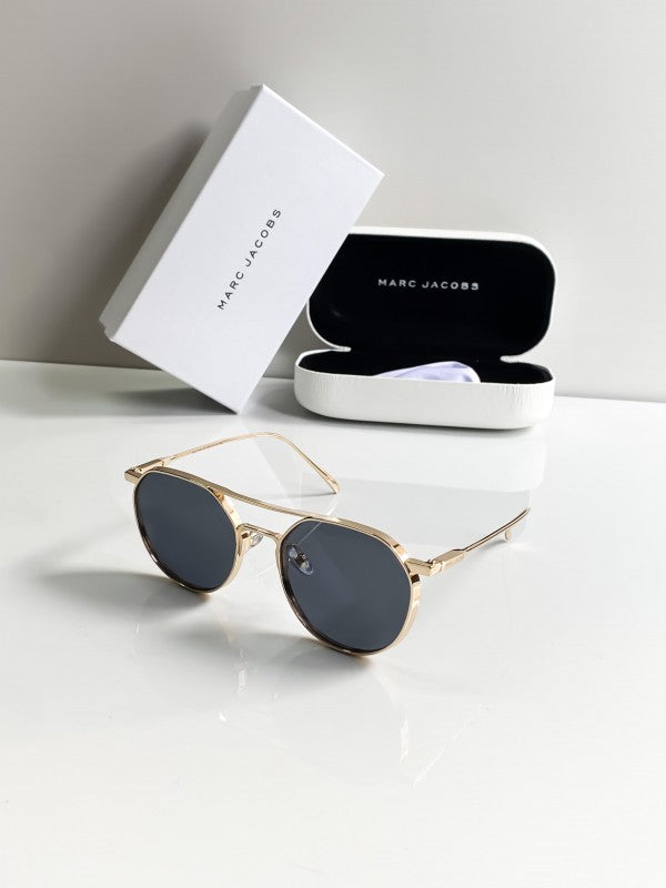 Branded Mj Gold Black Sunglasses Bt (With Original Kit)