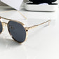 Branded Mj Gold Black Sunglasses Bt (With Original Kit)