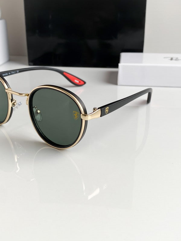 Branded  Rb Gold Green Sunglasses Bt (With Original Kit)