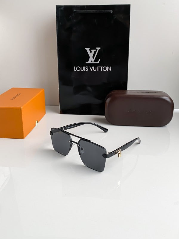 Branded LV All Black Sunglasses Bt (With Original Kit)