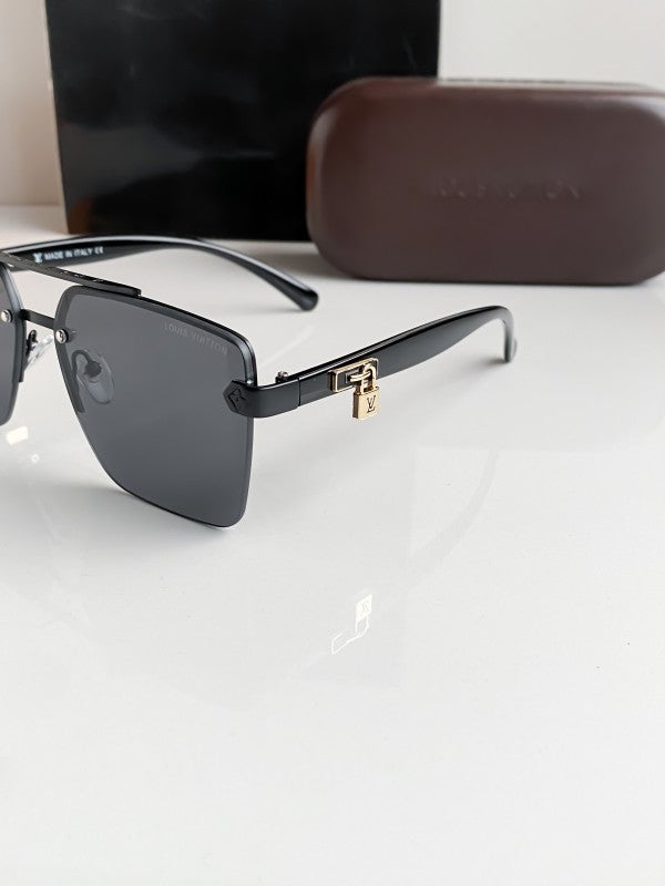 Branded LV All Black Sunglasses Bt (With Original Kit)