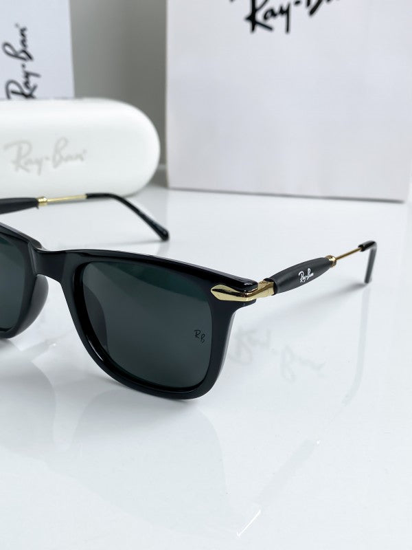 Branded  RB Gold Black Sunglasses (With Original Kit)