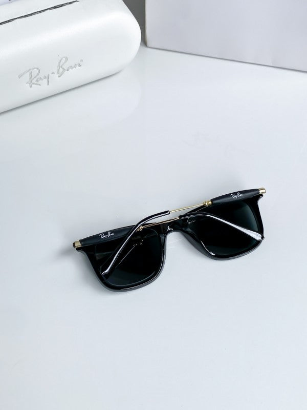 Branded  RB Gold Black Sunglasses (With Original Kit)