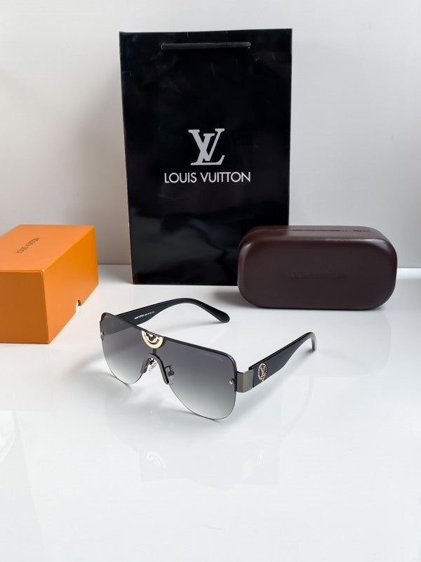 Branded Lv Black Grey Sunglasses Bt (With Original Kit)