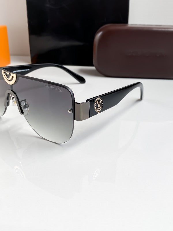 Branded Lv Black Grey Sunglasses Bt (With Original Kit)