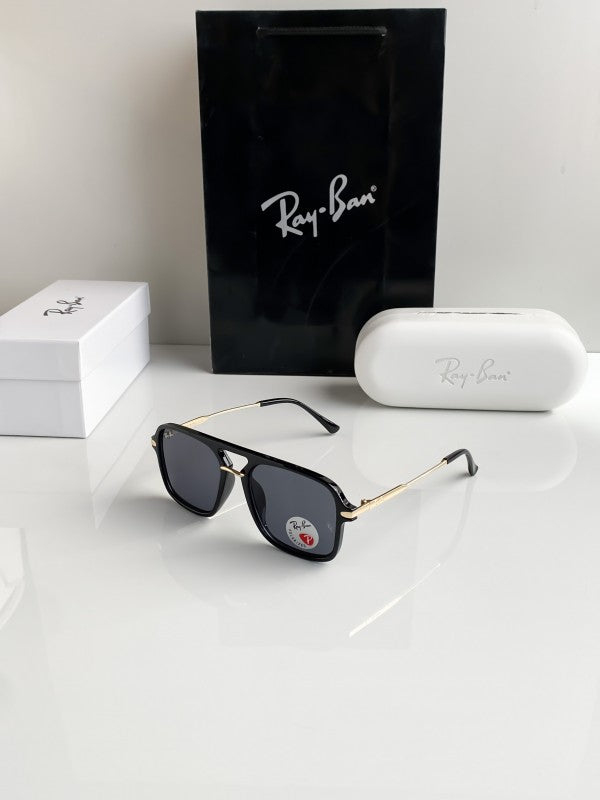 Branded Rb Black Gold Sunglasses Bt (With Original Kit)