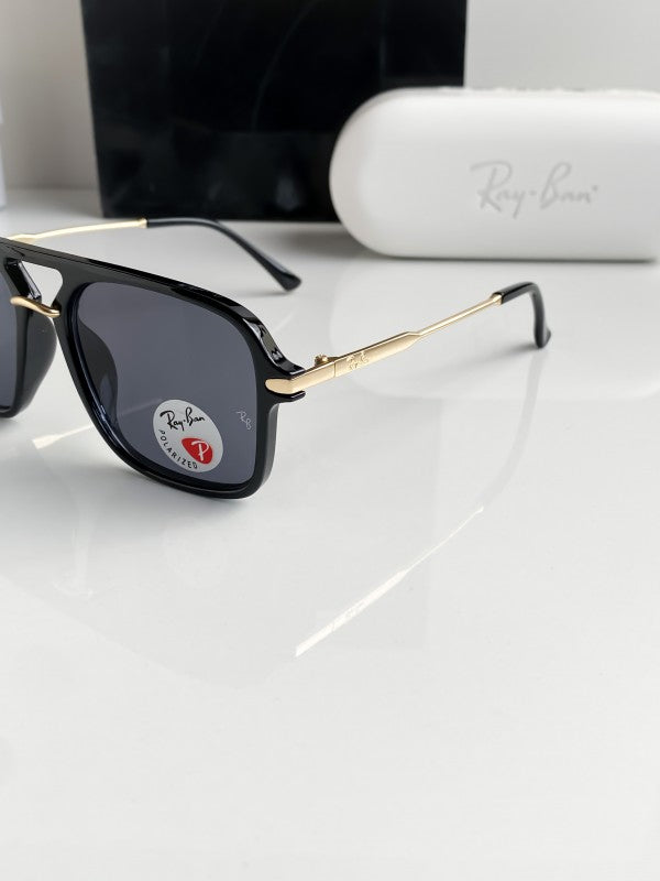 Branded Rb Black Gold Sunglasses Bt (With Original Kit)