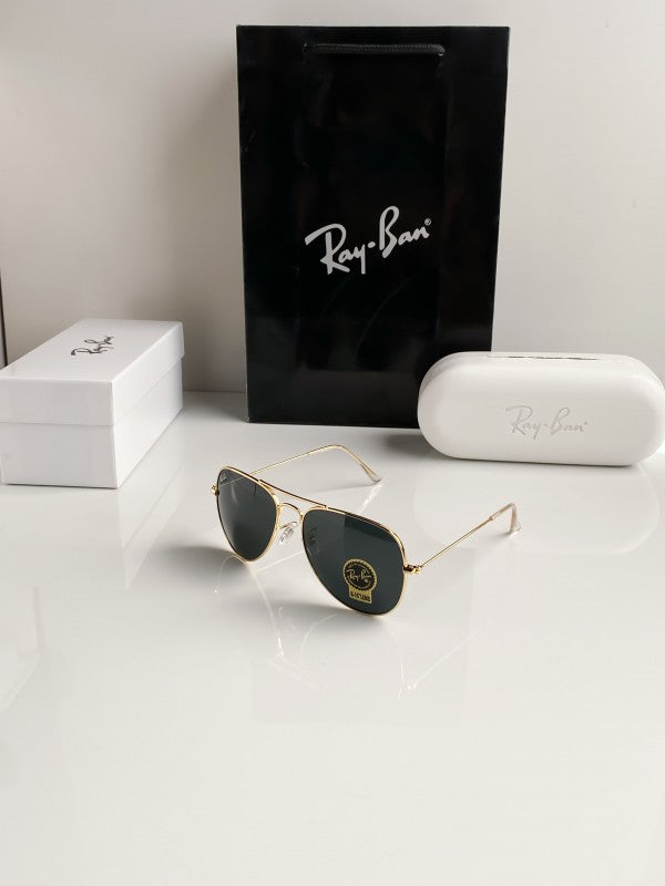 Branded Rb Black Gold Sunglasses Bt (With Original Kit)