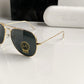 Branded Rb Black Gold Sunglasses Bt (With Original Kit)