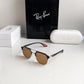 Branded Rb Black Gold Sunglasses Bt (With Original Kit)