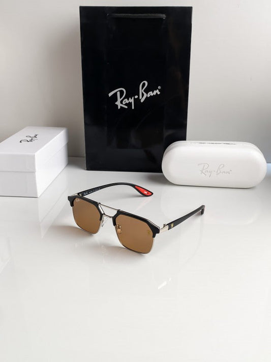 Branded Rb Black Gold Sunglasses Bt (With Original Kit)