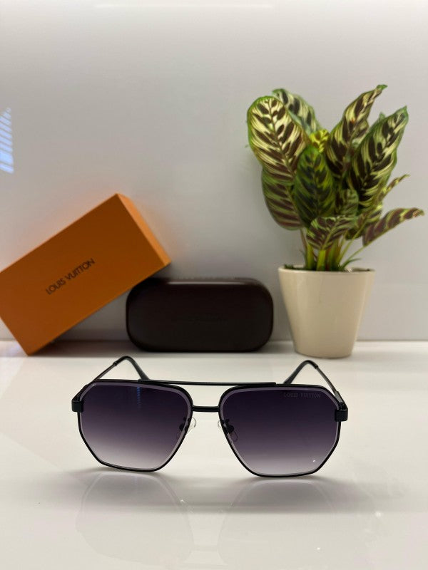 Branded Lv All Black Sunglasses EW (With Original Kit)