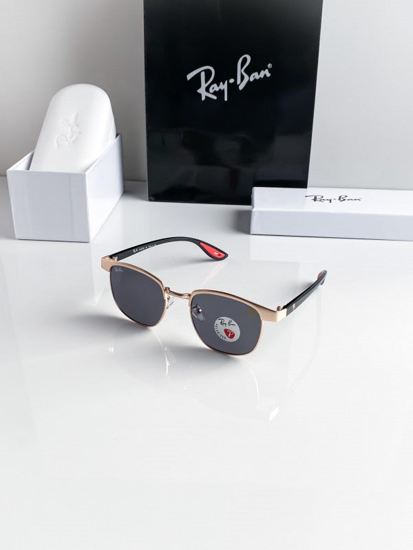 Branded Rb Gold Black Sunglasses Bt (With Original Kit)