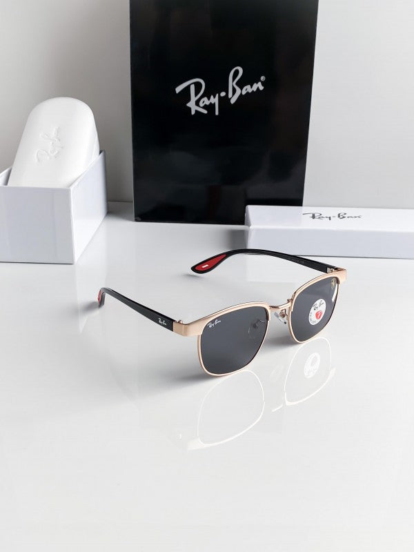 Branded Rb Gold Black Sunglasses Bt (With Original Kit)