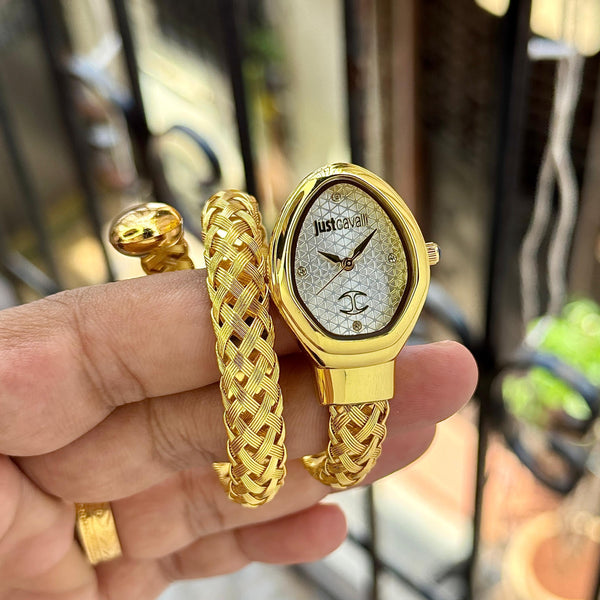 JUST CAVALI ANALOG SNACK WATCH