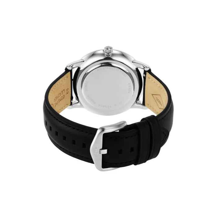 Neutra Moonphase Black Leather Strap Watch | FS5904